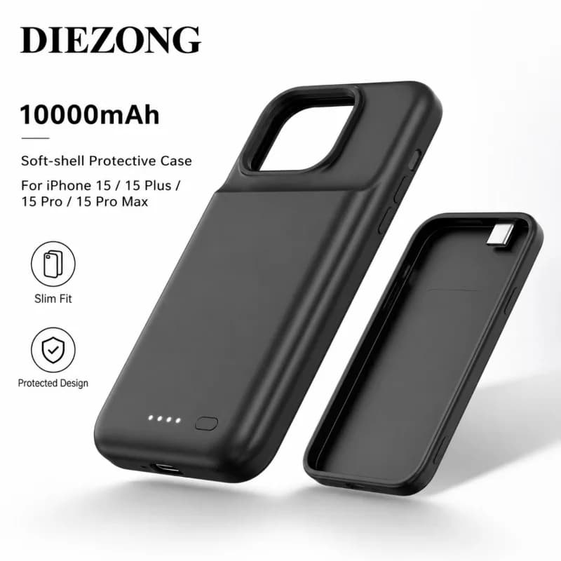 BestsellingBrand-new Soft-shell Protective Case 10000mAh Power Bank Suitable For IPhone 15/15 Plus/15 Pro/15 Pro Max