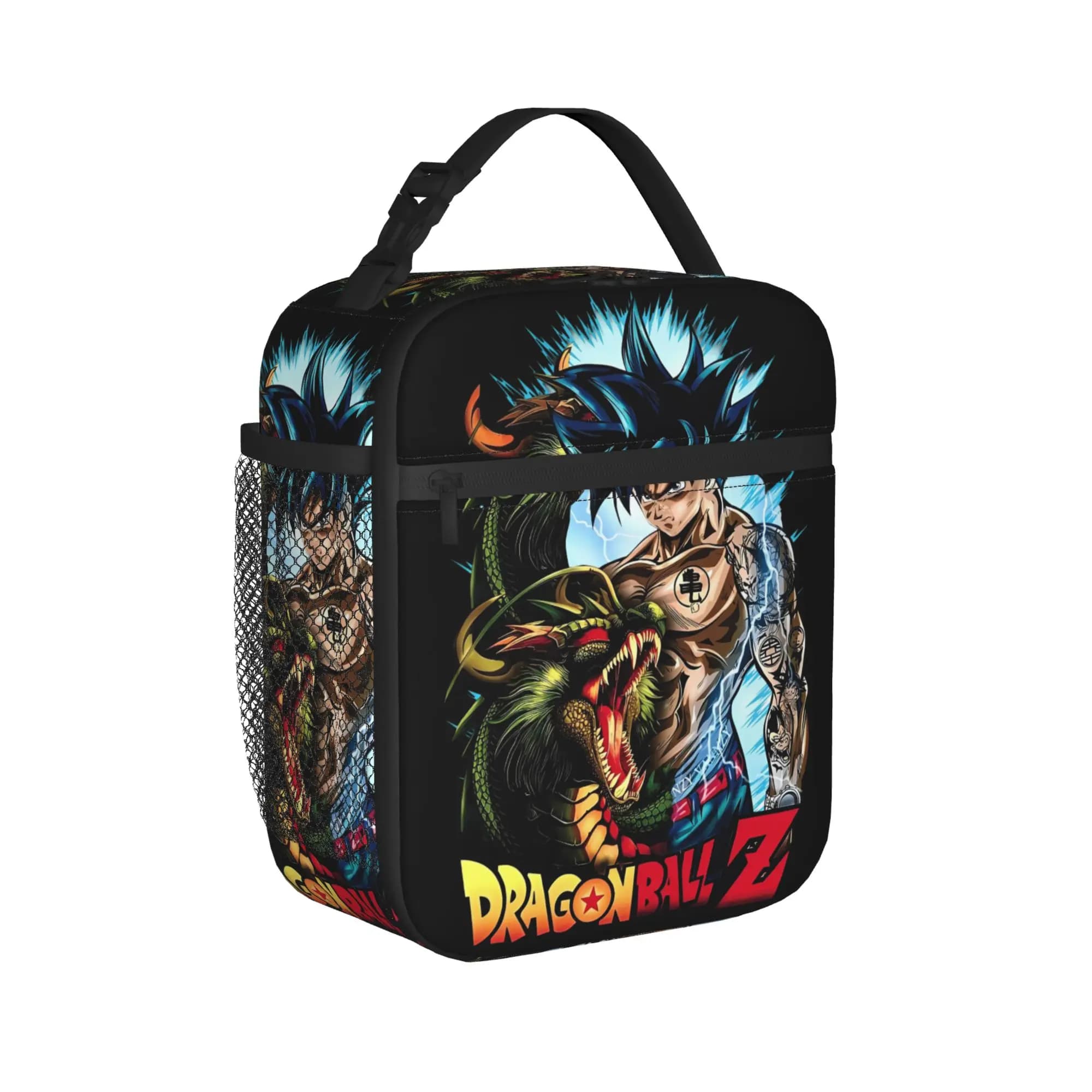 Borsa termica per il pranzo Anime DBZ, borsa termica riutilizzabile, contenitore per il pranzo, borsa grande per il pranzo, per ragazze, ragazzi, ufficio, picnic