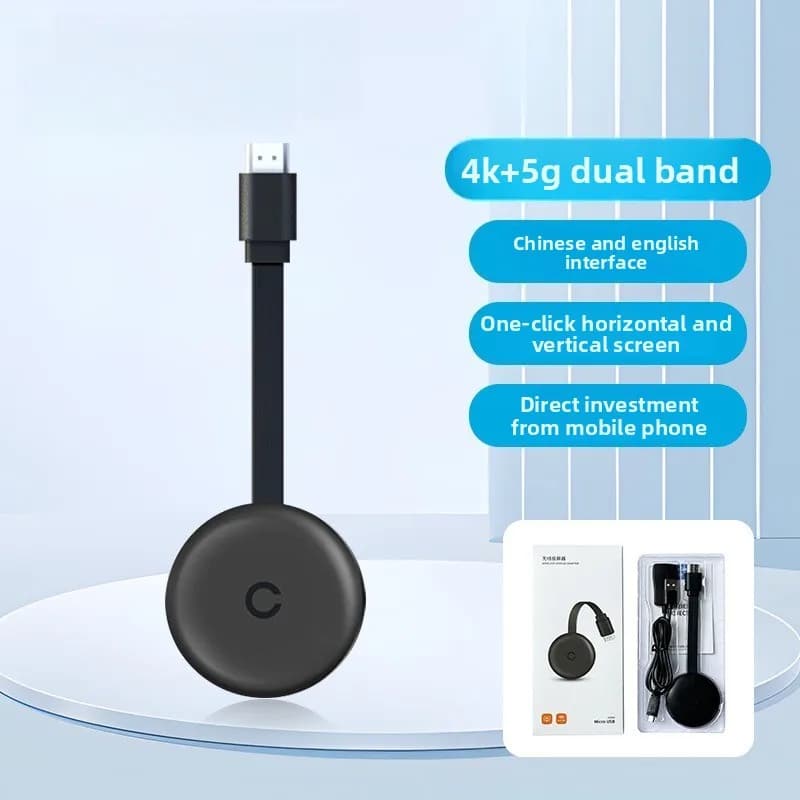 Proiettore wireless 5G per cellulari, HDMI TV 4K, monitor proiettore ad alta definizione con funzione dello schermo mirato, universale USB
