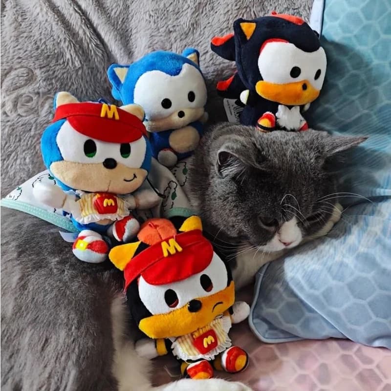 SEGA Sonic The Hedgehog Tails Mini Portachiavi Peluche Serie Choco, Morbido Ciondolo per Borsa, per Collezionisti di Anime e Videogiochi