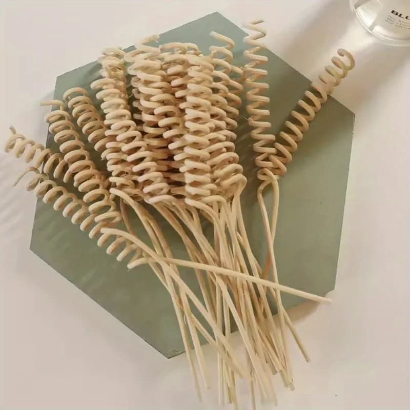 10 pz Pianta Curva Bastoni di Rattan Aromaterapia Asta Volatile Reed Diffusore Bottiglia di Olio di Profumo Volatile Accessori Complementi Arredo Casa