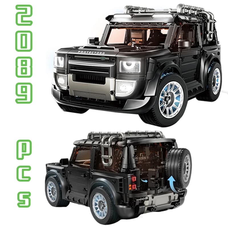 2089PCS Tecnico Off-road Auto Building Blocks Set Modello Famoso Nero Defender Veicolo MOC Giocattoli Mattoni per I Ragazzi Regalo Per Adulti