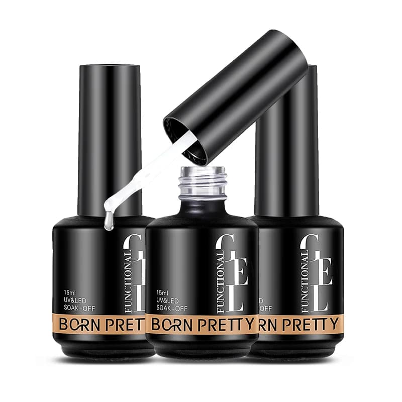 BORN PRETTY 15ml Base Gel And Matte Top Coat For Gel Polish Reinforcement Gel Soak Off Gel Nail Polish For Nail Art Design Tool