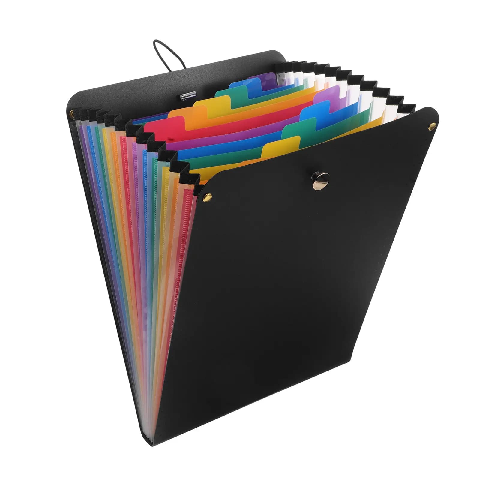 Cartella Portadocumenti Verticale a Fisarmonica A4 con 13 Scomparti, Organizzatore in Plastica per Documenti, Test Scolastici e Ricevute