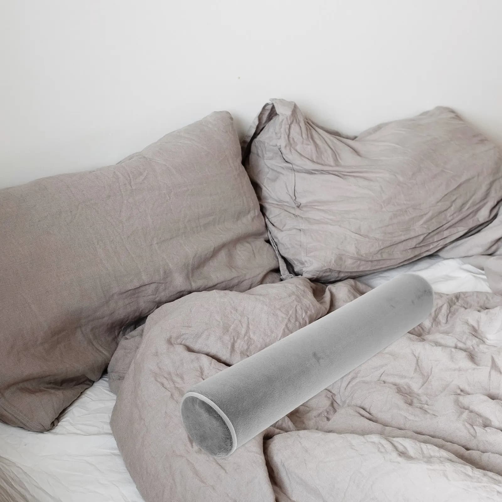 Cuscino Cervicale Rotondo in Memory Foam, Supporto per Collo e Schiena, Cuscino Lombare per Allineamento della Colonna Vertebrale, Comfort Ergonomico per Viaggi