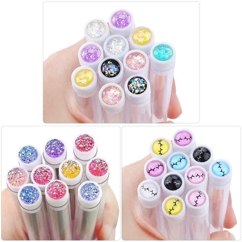 50 Brushes Reusable for Extension Eyelashes, Disposable Applicators for Mascara, Eyebrow Brushes and Eyelashes