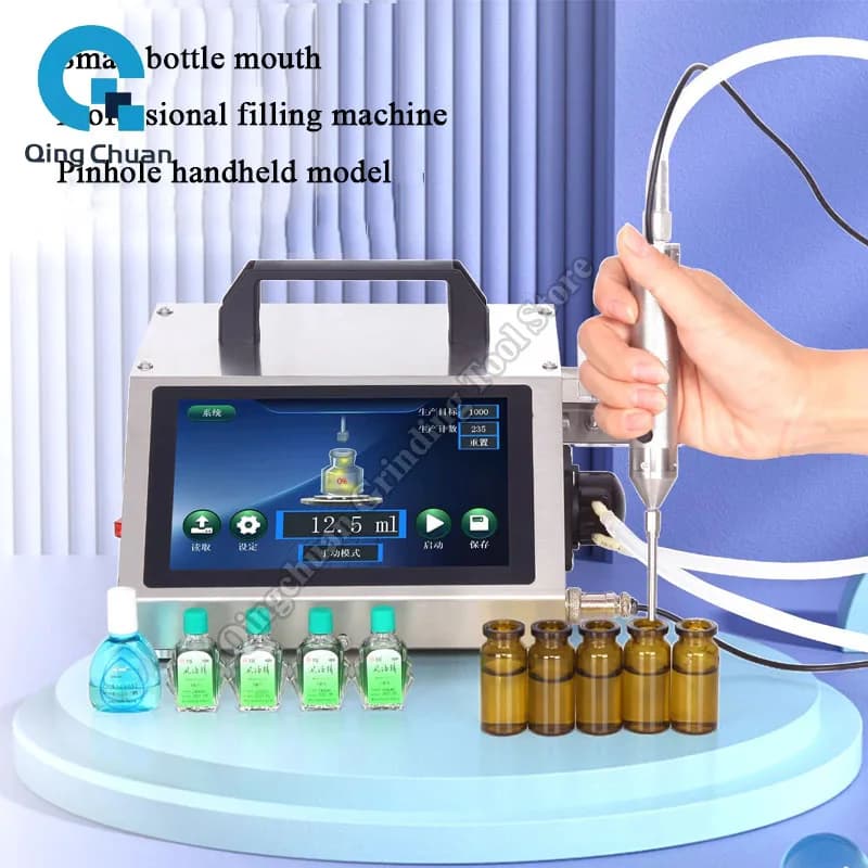 Macchina di rifornimento Pompa peristaltica portatile Macchina confezionatrice di precisione per bottiglie di profumo di olio essenziale quantitativo automatico
