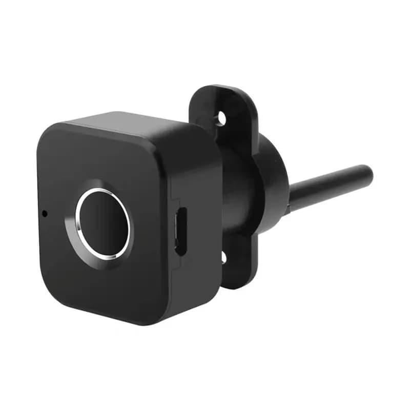 AB13-Smart Fingerprint Cabinet Lock-Keyless Black Biometric Lock For Security,Suitable For Doors,Drawers,Wardrobes
