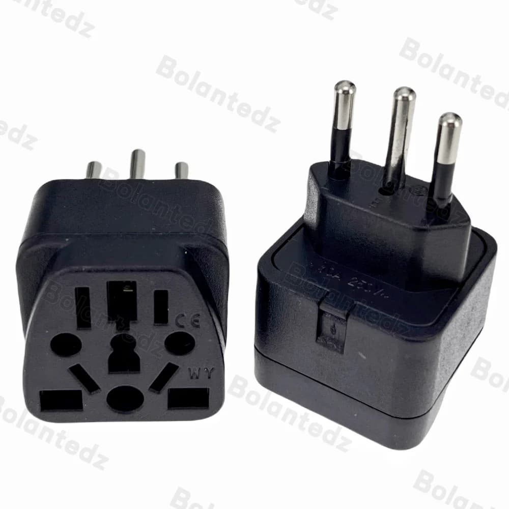 1 pz adattatore universale per spina brasiliana 3 pin EU Euro AU US UK a Brasile adattatore da viaggio cavo di alimentazione elettrica presa per caricabatterie