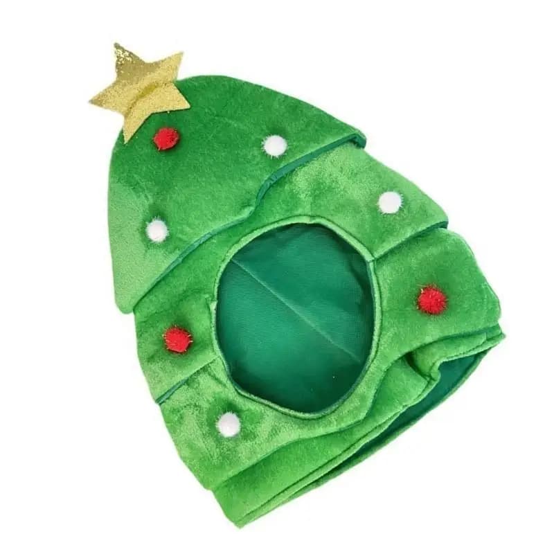 39BD Christmas Tree Hat with Star for Christmas Festival Party New Year Headwear Santa Costume Accessory Gift