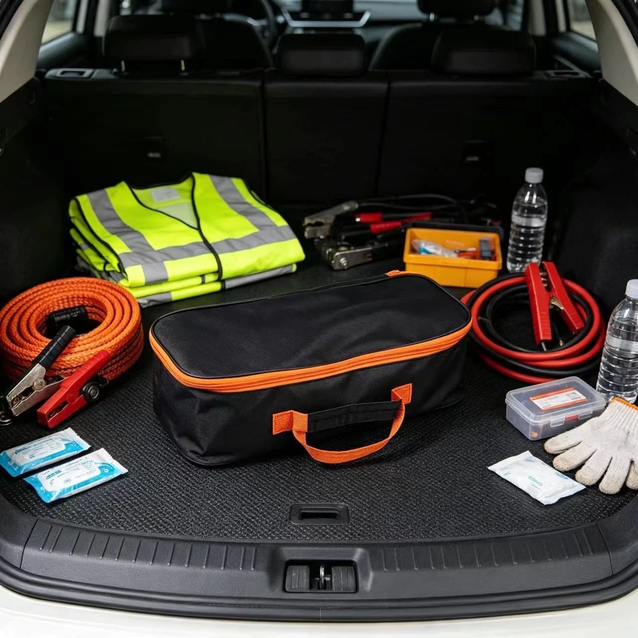 Portable Car Vacuum Cleaner Storage Bag Oxford Cloth Tool Organizer Pouch for Vehicle Emergency Kit Multi-Purpose Durable