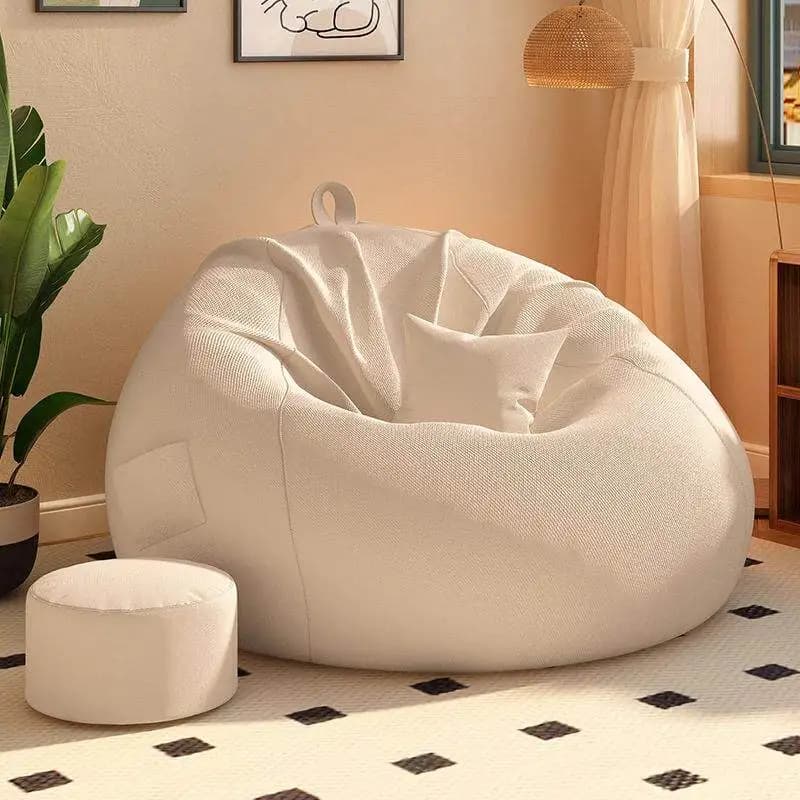 Divani Pouf dal Design Semplice, Reclinabili per Interni ed Esterni, con Imbottitura, Poltrone e Pouf per Soggiorno, Arredamento per la Casa