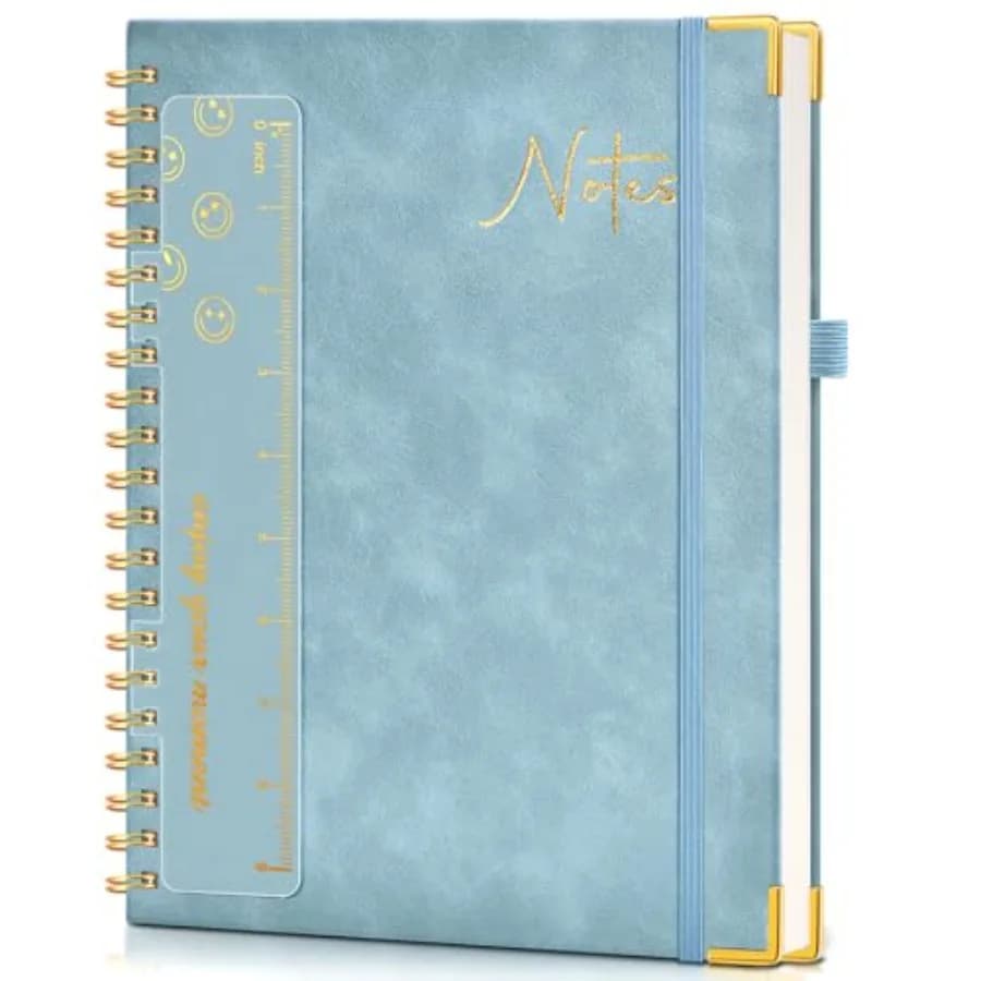 Blank Spiral Notebook Journal 8.5" x 11", A4 Large Hardcover Sketch Book for Women Men, 100 GSM Blank Paper Drawing Notebook, S