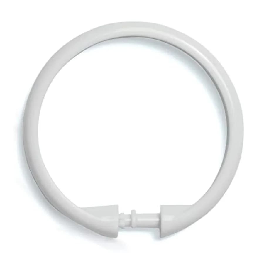 Anelli per Tenda Doccia in Plastica Liscia Antiruggine per Tende Doccia e Aste Standard, Uso Bagno, Facili da Usare