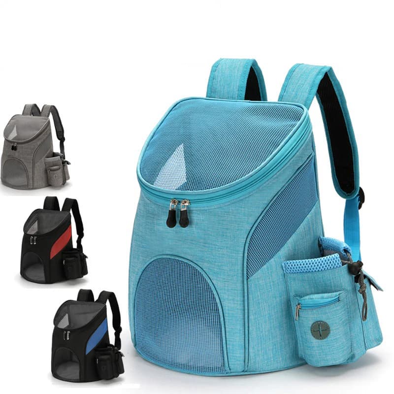 2026 New Portable mesh Dog Bag Breathable Dog Backpack Foldable Large Capacity Cat Carrying Outdoor Travel Pet Carrier