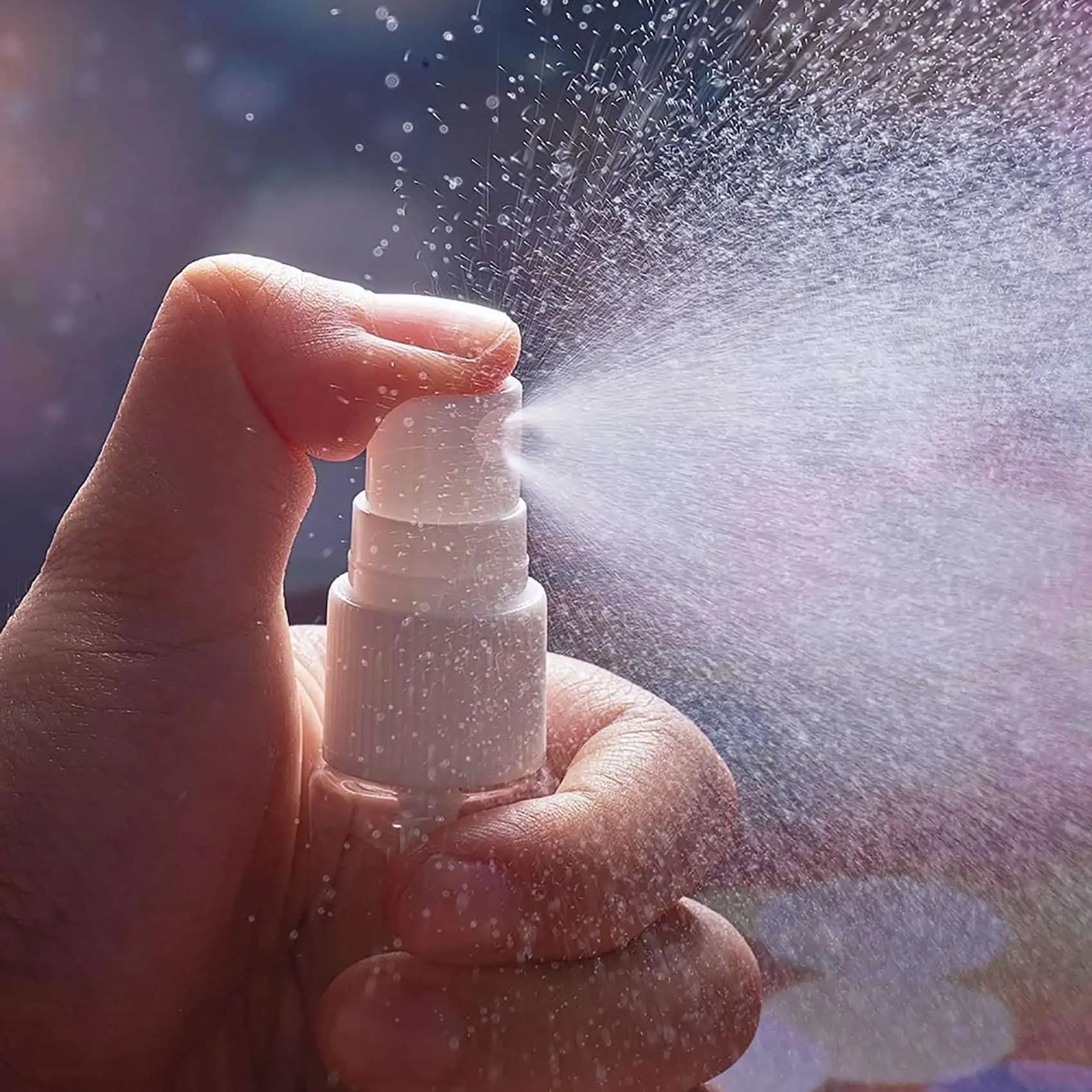 BMBY-5 pezzi di bellezza bottiglia spray vuota di profumo di plastica trasparente piccola bottiglia da viaggio con bottiglia spray fine 20 ml