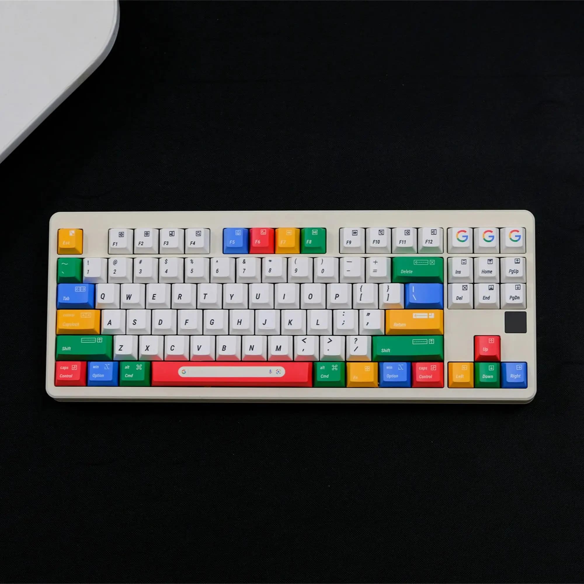Copritasti Google 151 tasti Materiale PBT Profilo CHERRY DYE-SUB Personalizzato per tastiera meccanica CHERRY MX Switch
