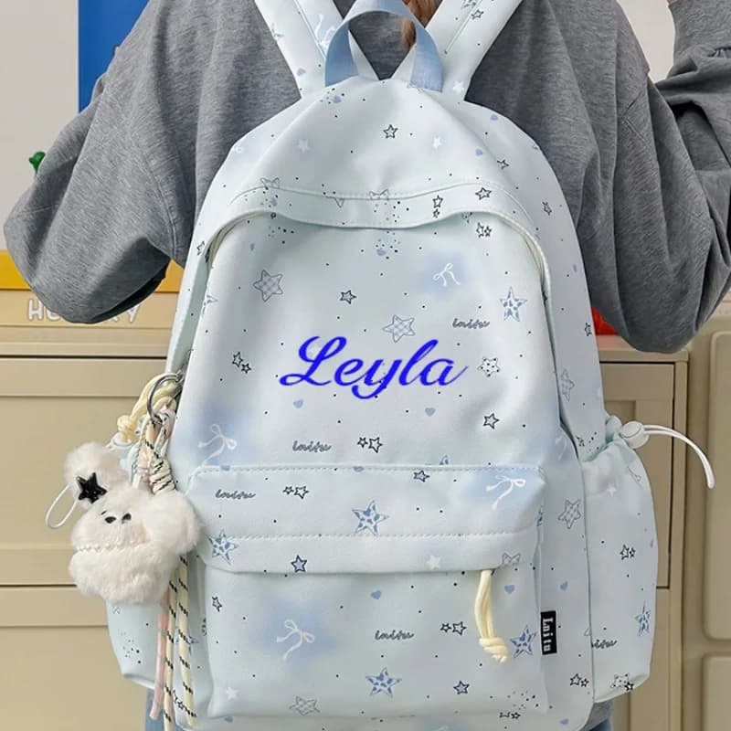 Personalized Customized Backpack, Simple, Large Capacity,Lightweight, Multifunctional, Suitable For Middle School Students