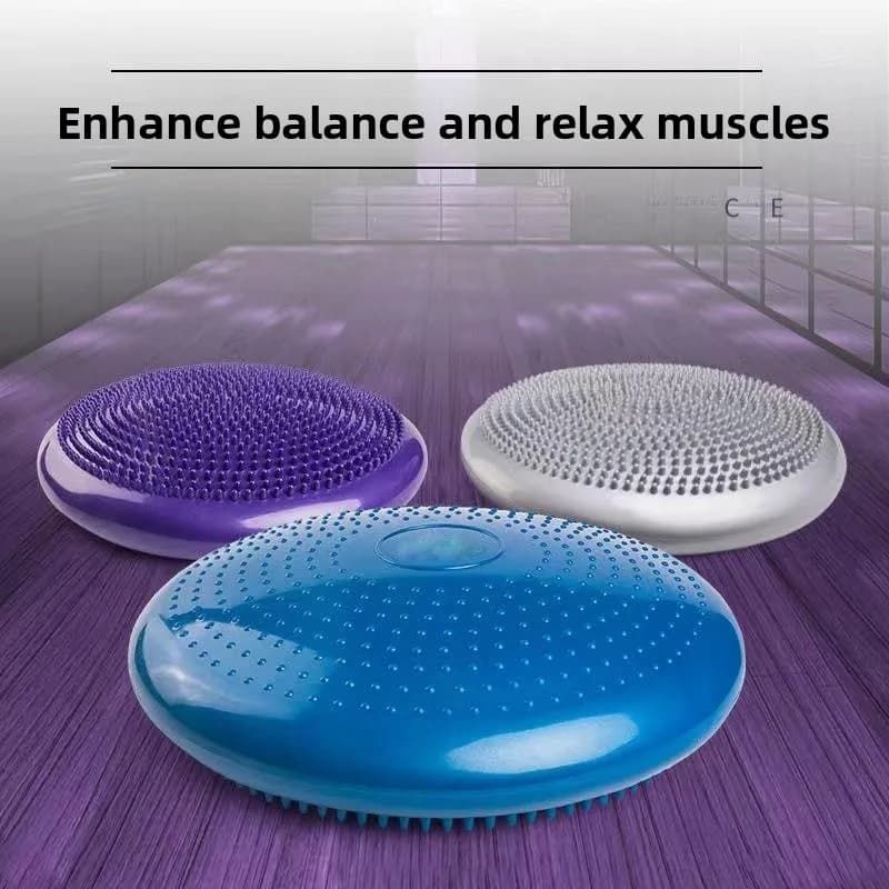 Tappetino Gonfiabile in PVC per Yoga, Cuscino Massaggiante, Pad per Equilibrio, Attrezzatura per Fitness, Accessori per Yoga