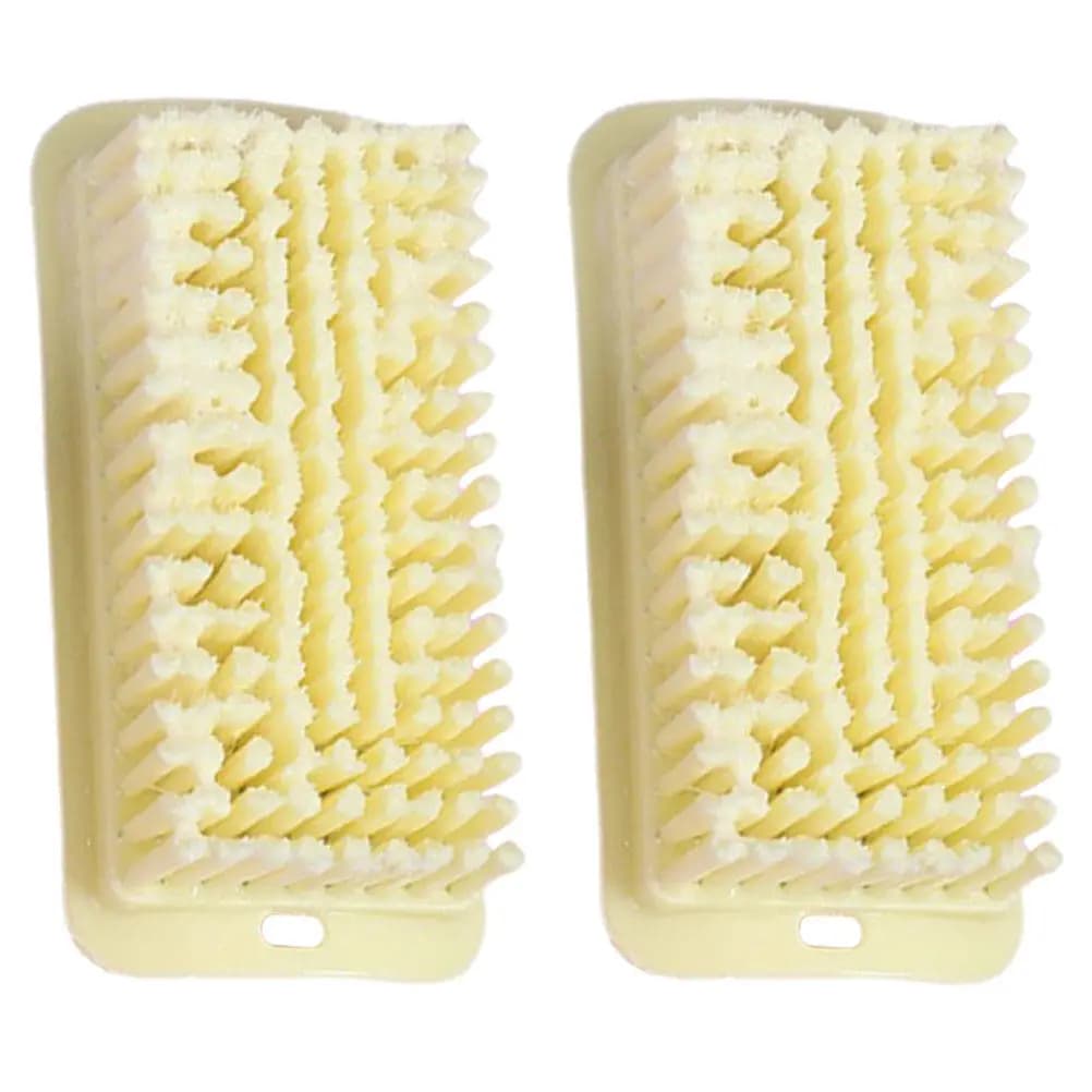 2 spazzole per la pulizia delicate ma resistenti, con setole morbide, per scarpe, vestiti, lavanderia, pavimenti, vasche da bagno, spazzola per la pulizia, uso domestico, portatile