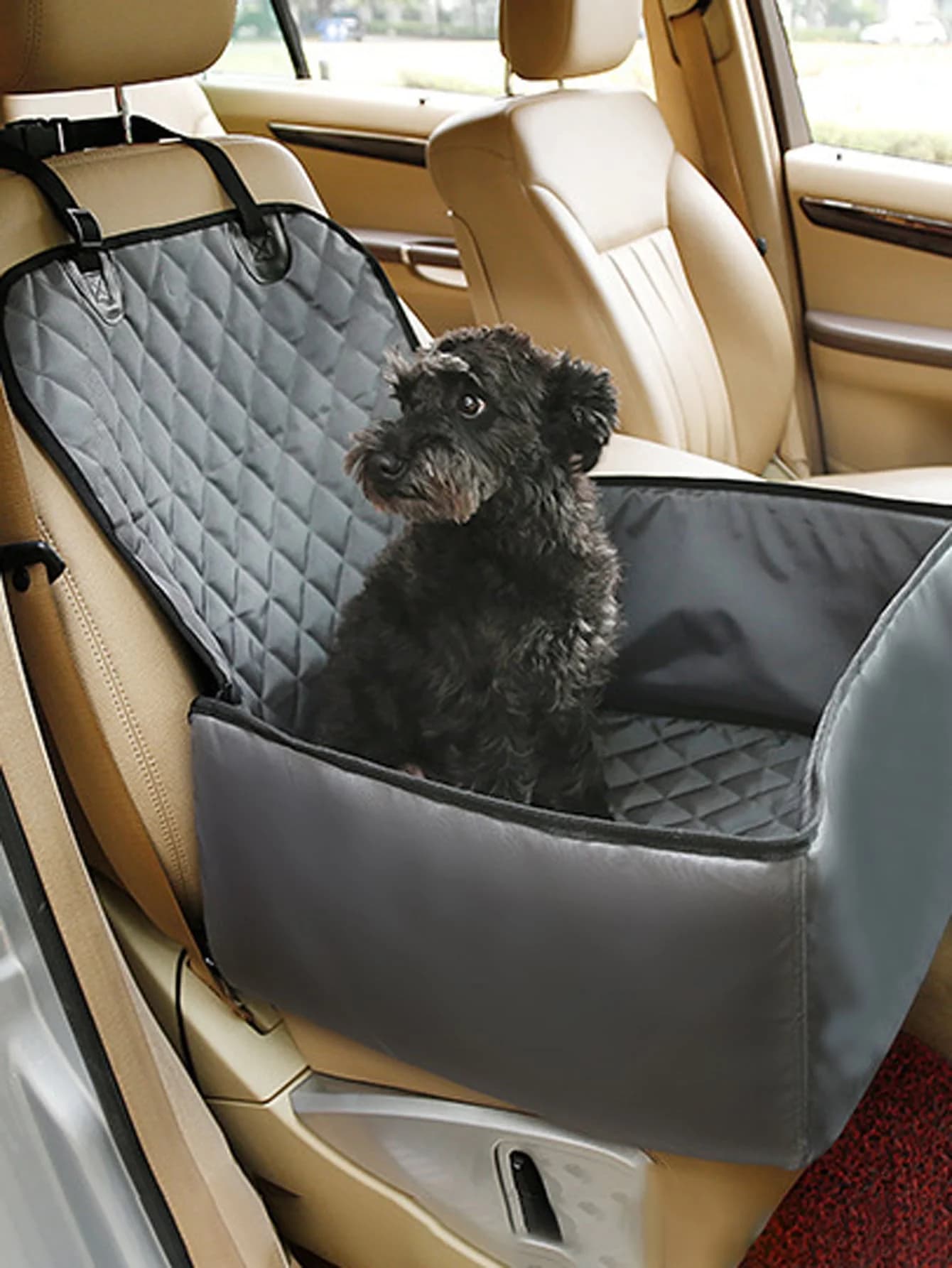 1 breathable hanging bag for car company with waterproof seat cushion: keeping your dog, comfortable and safe while driving