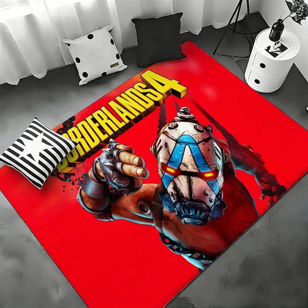Classic B-Borderlands-Games for bedroom, living room, flannel mat, non-slip, home decoration