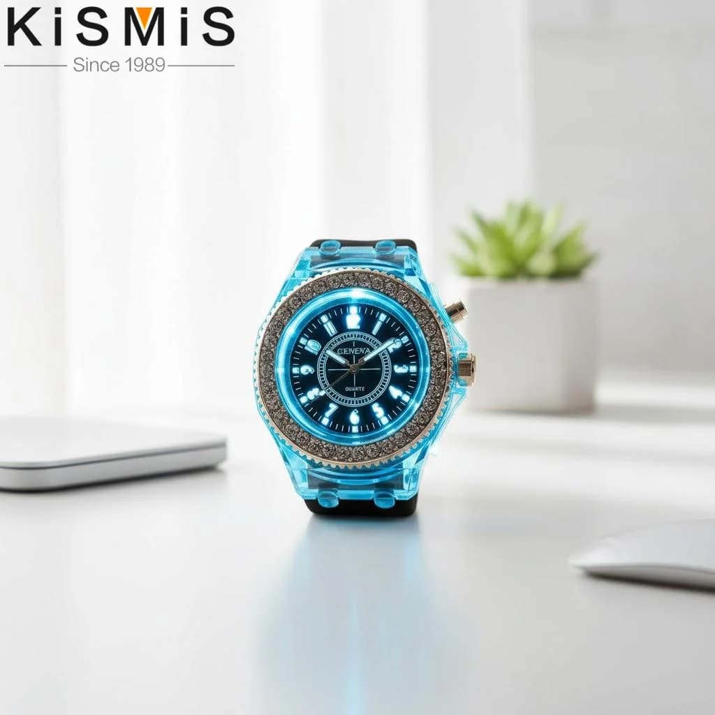 Orologi Sportivi LED di Tendenza con Design Luminoso e Strass, Orologio al Quarzo per Donne, Uomini e Coppie, Elegante e Pratico