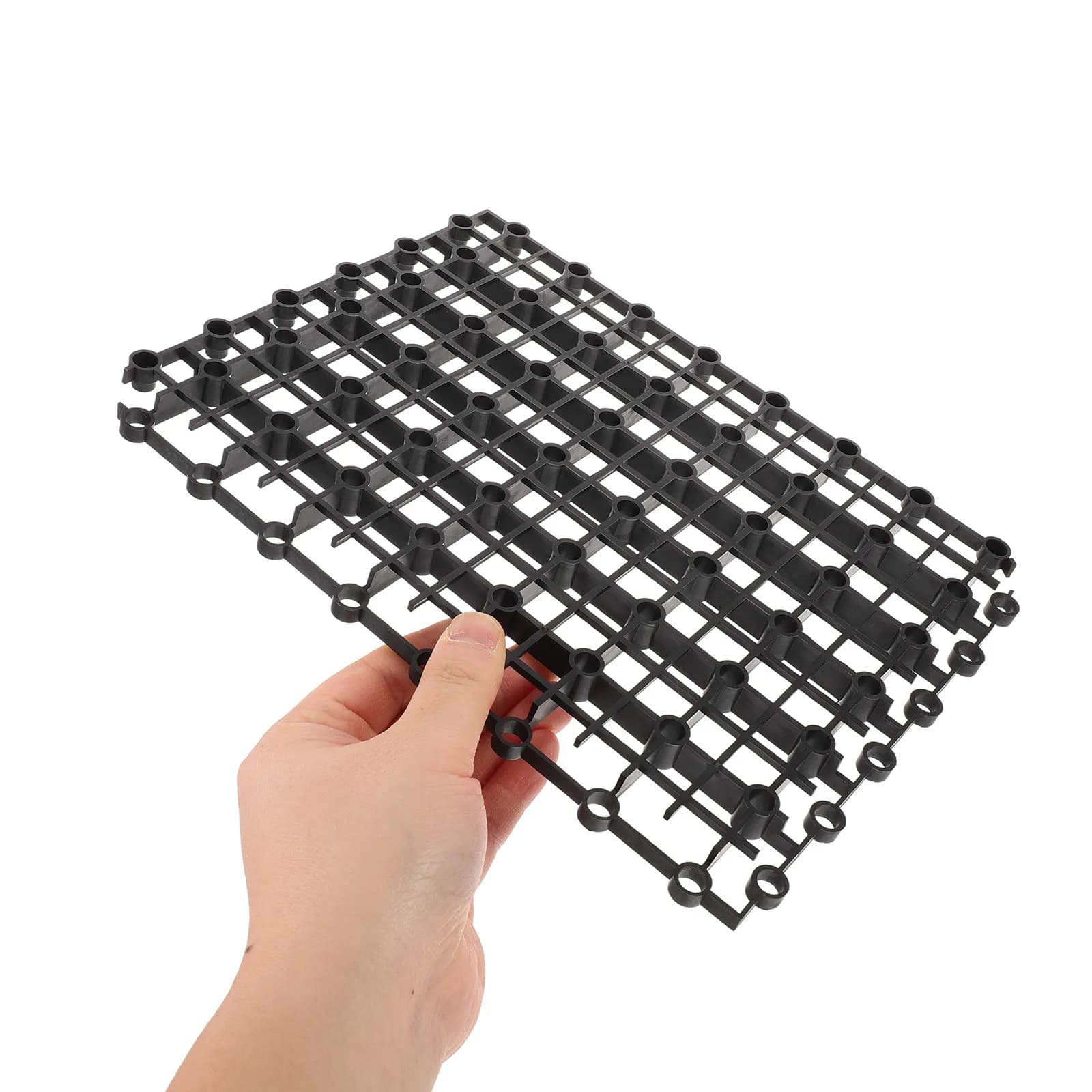 4 Pezzi Griglia a traliccio in HDPE per laghetto, resistente, con vassoio di supporto nascosto, per installazione filtro da giardino