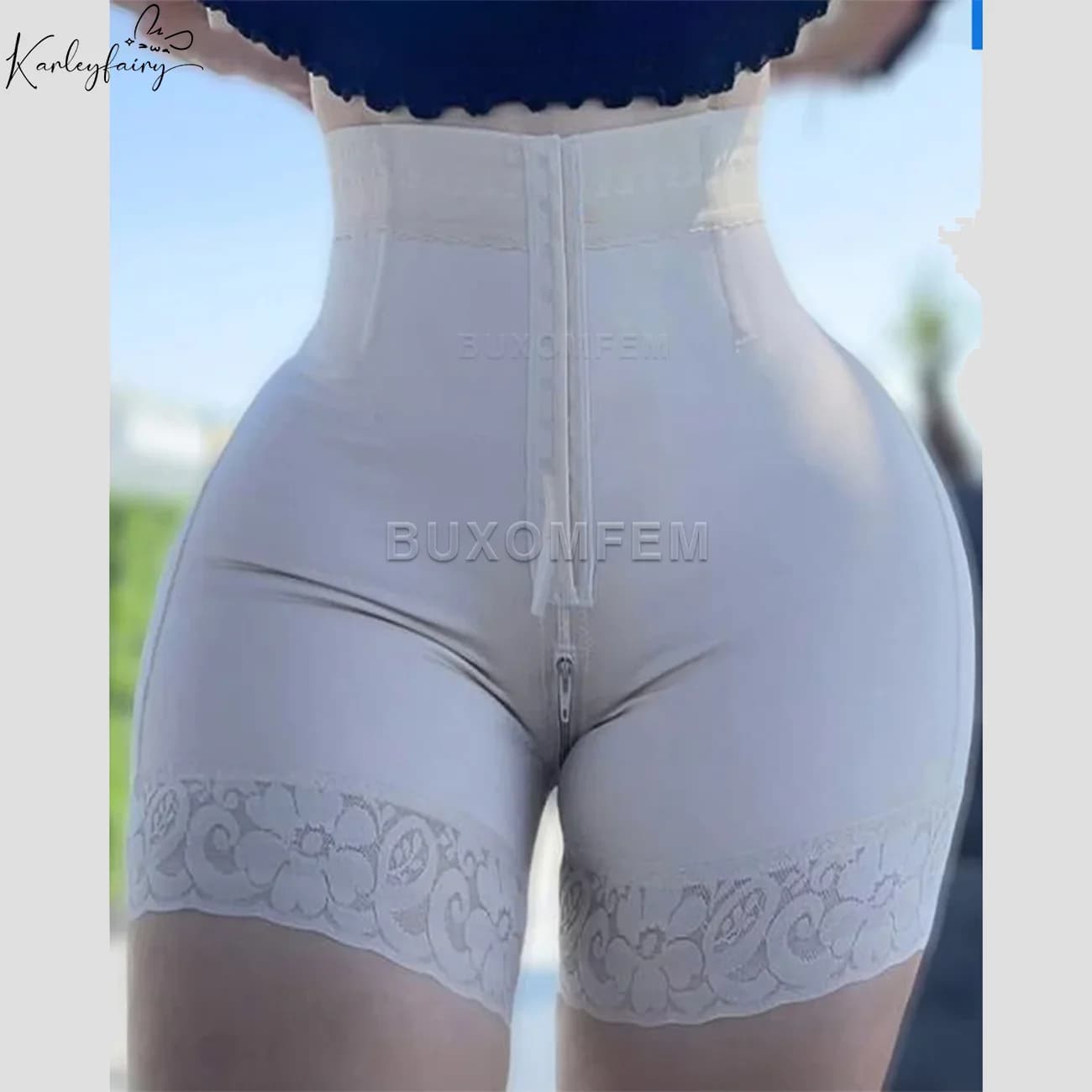 Leggings a vita alta Compressing a compressione adatti alla pelle regolabili sollevatore di testa per allenatore in vita Slim Fit unico con occhi a gancio
