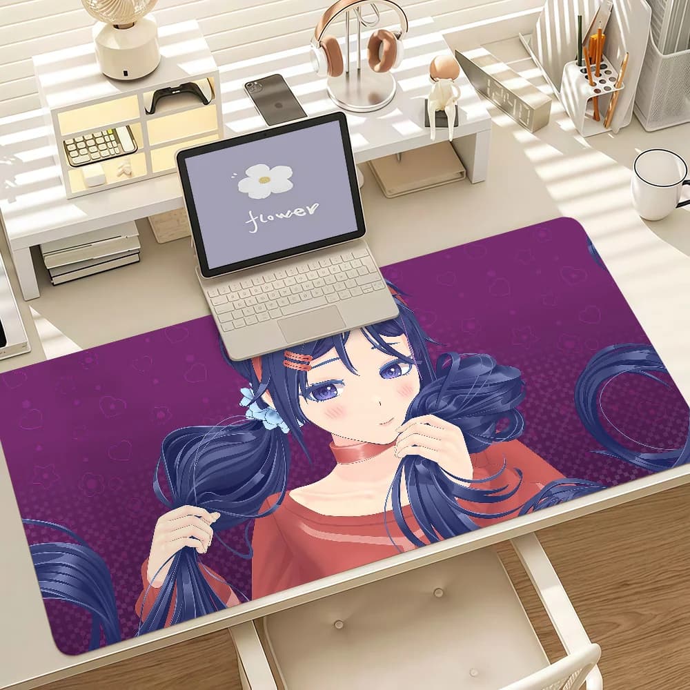MiSide Anime Large Gaming Mouse Pad, Anti‑Slip Rubber Desk Mat Keyboard Pad for Laptop Computer Home Gaming Desktop Decor