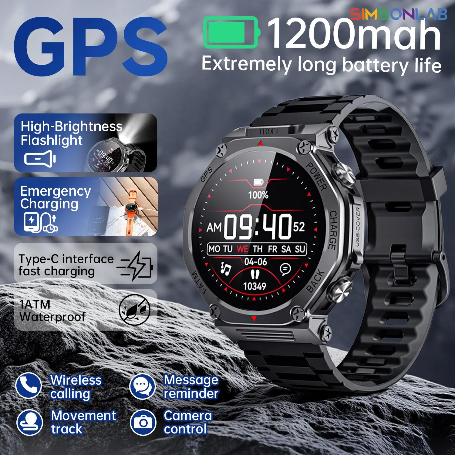 New Global Smart Watch T-Rex 3 Integrated GPS Positioning Outdoor Sports Fitness Tracker Sleep Monitor Standby 30 Days Voice AI