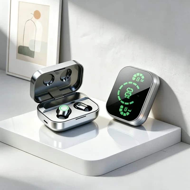 TWS YD03 Wireless Bluetooth Headset with Mic Earbuds Charger Box LED Fone Bluetooth Earphones Wireless Headphones