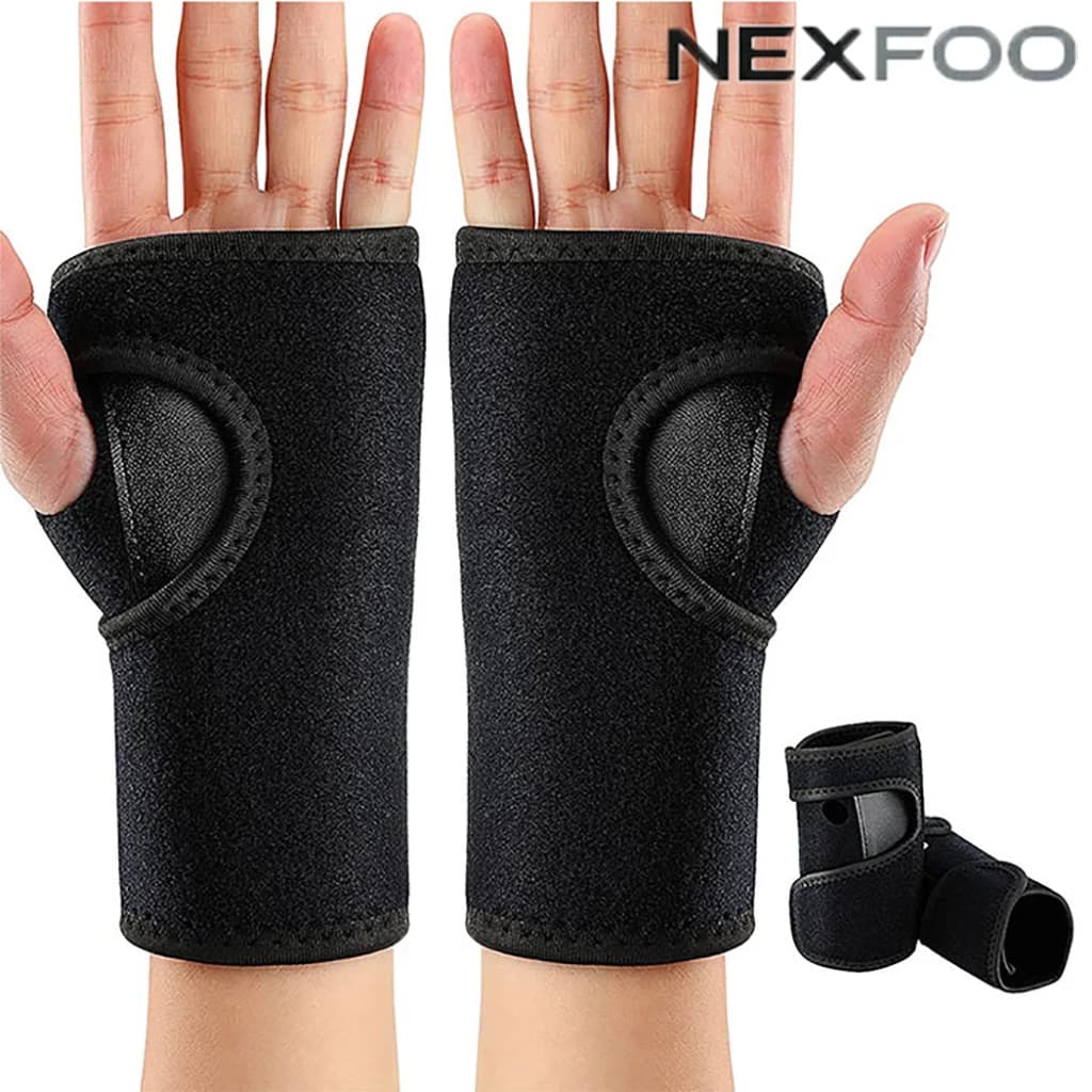 Copper Infused Wrist Brace Adjustable Orthopedic Support Splint for Carpal Tunnel Arthritis Tendinitis Wrist Unisex Daily Use