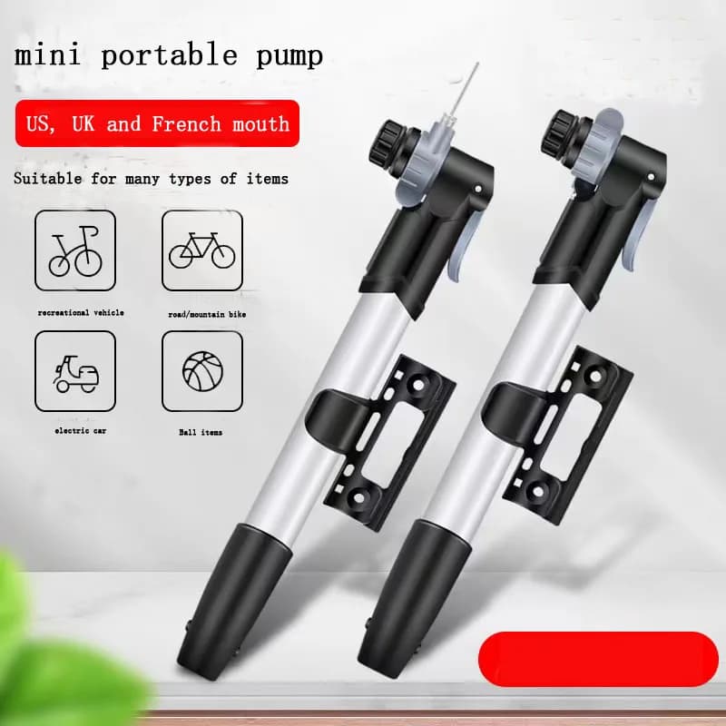 Mini pompa da bicicletta portatile, giocattolo da basket, alta pressione, alluminio, ultraleggera, mountain bike, accessori per bici