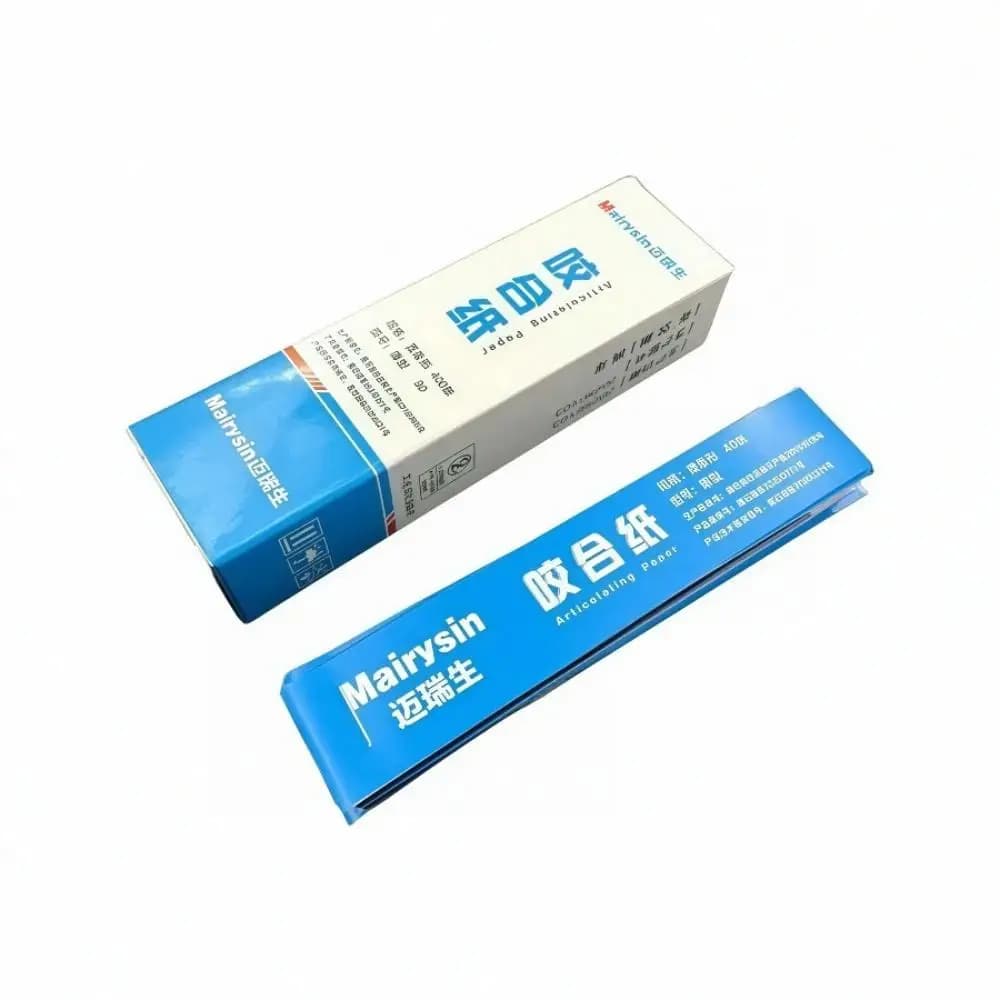 1 dental articulated paper box dental products for dentists strips for bite on two sides oral tooth care tool whitening material 30/100μm