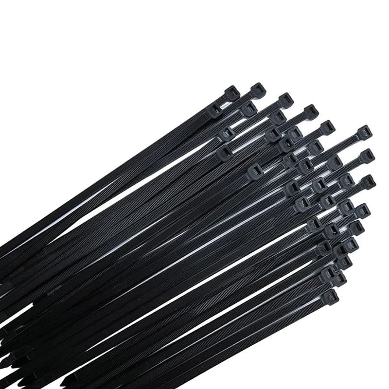 Fascette stringicavo nere, confezione da 300 mm x 7,6 mm, ultra resistenti ai raggi UV, con resistenza alla trazione di 75 kg, resistenti al calore, durevoli - AC17
