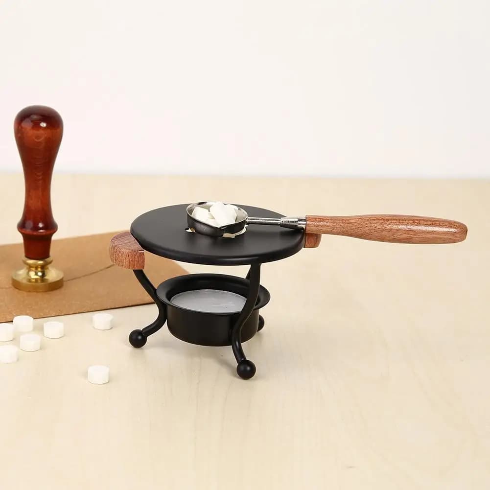 Practical Sigilli Stove in Cera, Furnace per Fusione, Pentola per Colla, Stufa per Artigianato e Creazione di Tickets
