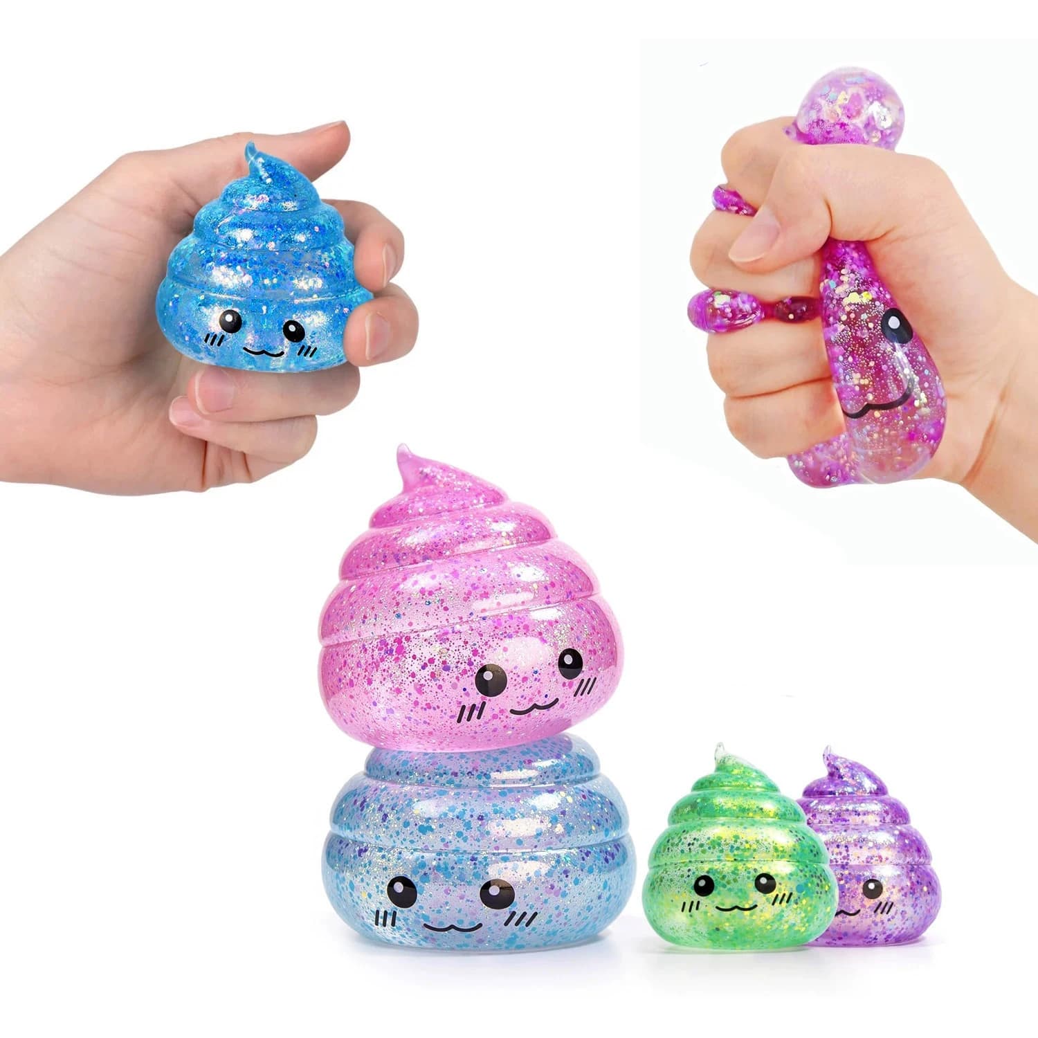 New: Antistress Ball Squishy Cacca Shape, Squishy Toys in Maltosio, Funny Extensible Fidget Toys and Adult Spremibles, Scherzoso Gift to Relieve Stress