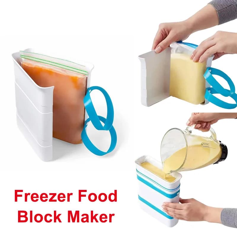 Stampo per congelamento zuppe Congelatore verticale per alimenti Blocco Maker Gazpacho Stampo per congelatore Strumento per la produzione di ghiaccio da cucina 21,8 * 11,5 cm