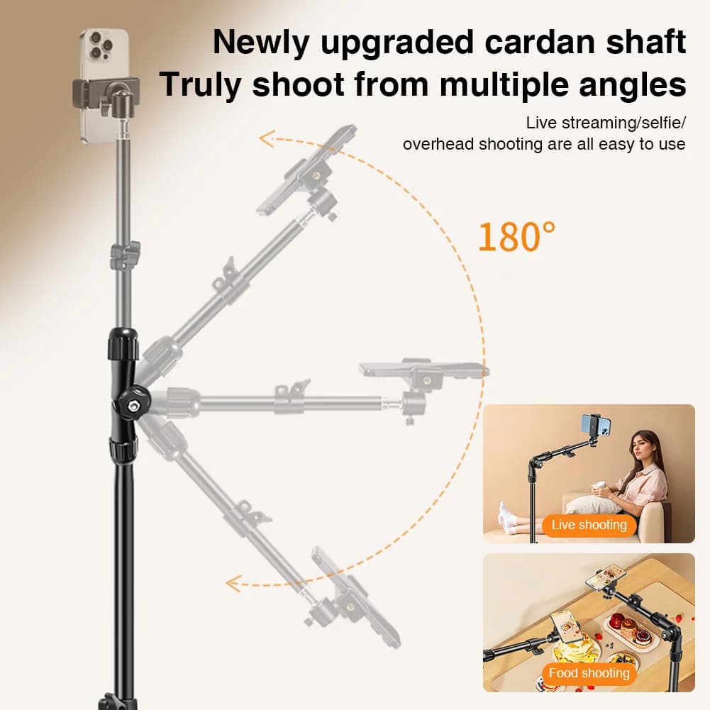 Phone tripod Adjustable mobile phone tripod for live streaming video recording shoot
