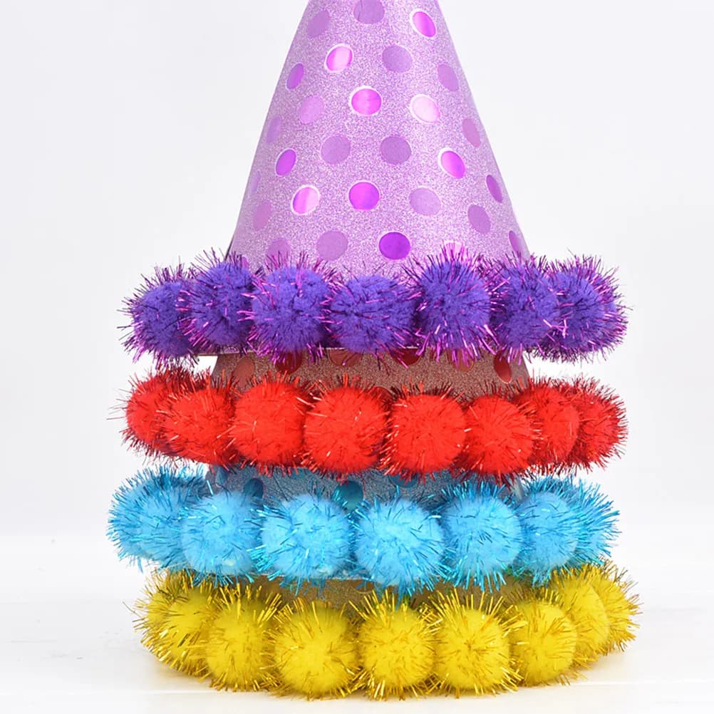 Birthday Paper Hat Purple Creative Design Party Supplies Eye-Catching Photo Prop Kid Adult Birthday Cap Ideal for Festival