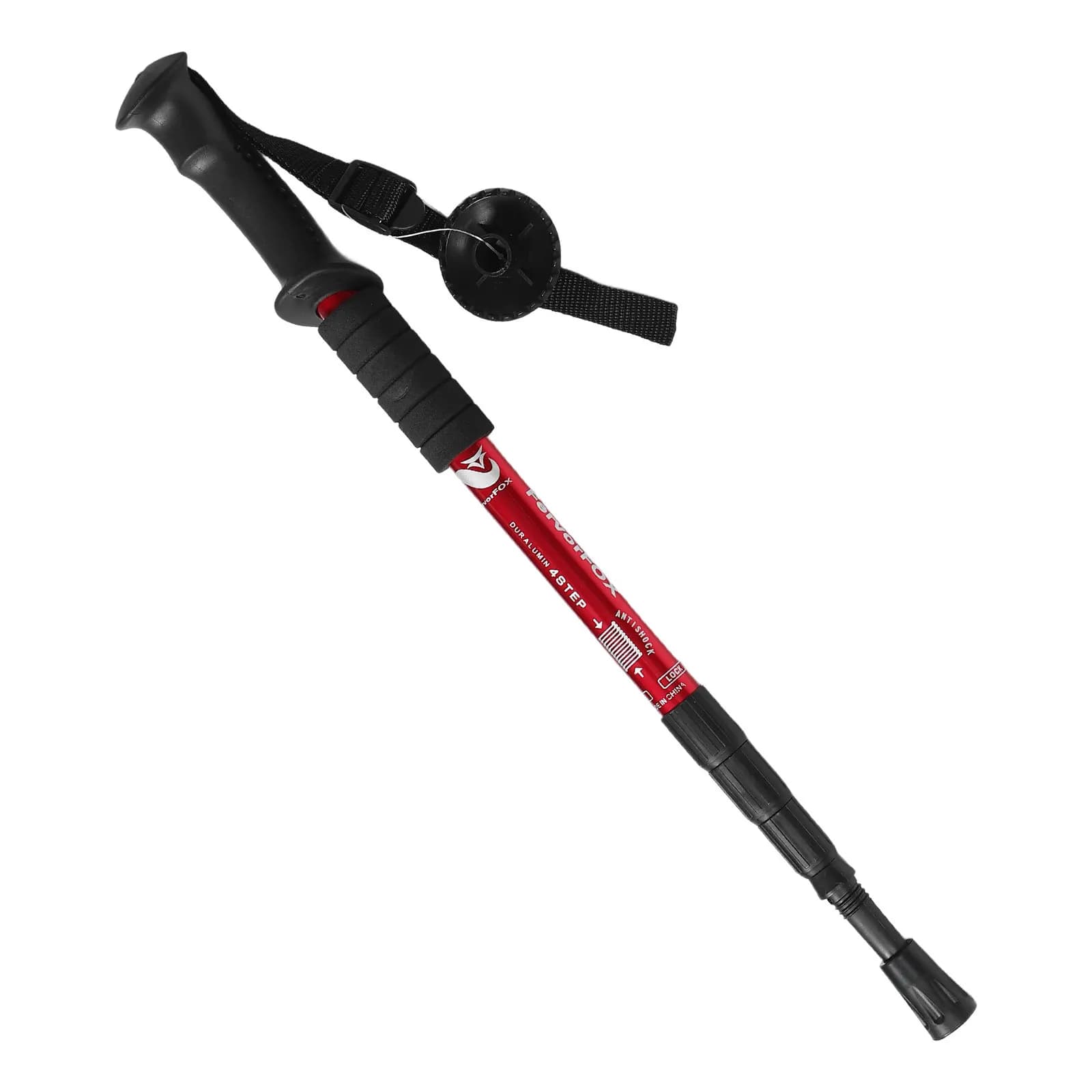 Telescopic Trekking Stick in Light and Adjustable Aluminum with Amortization for Men, Women and Elders, for Open Excursions