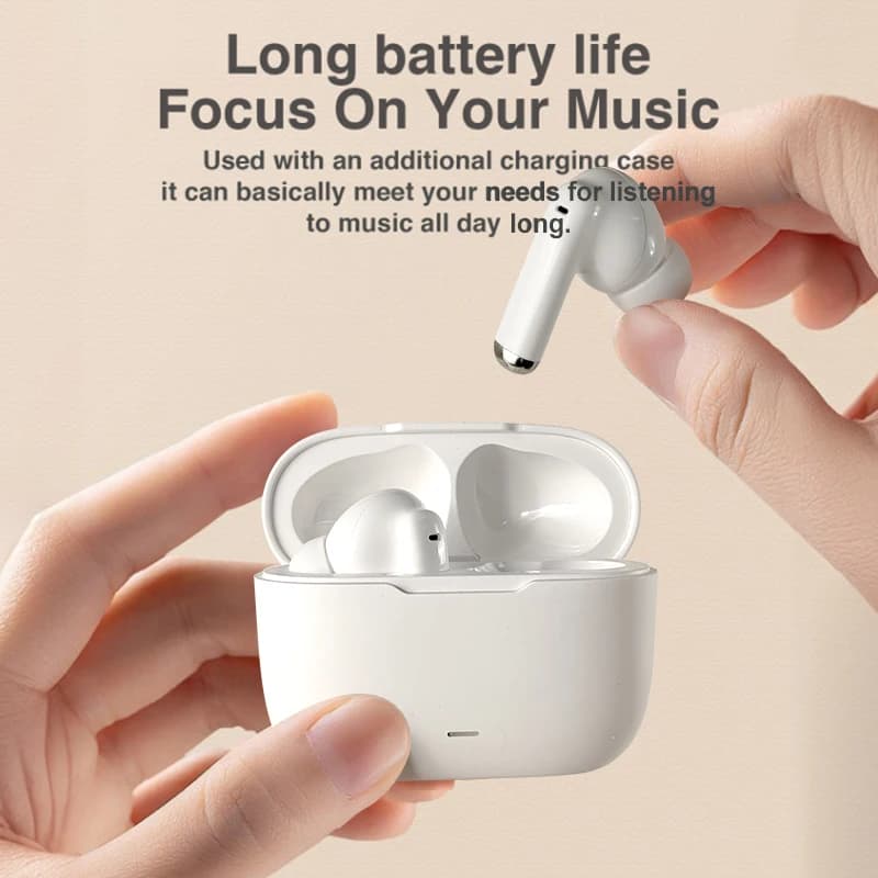 Auricolari Wireless TWS In-Ear, Cuffie Hi-Fi con Controllo Touch Intelligente, Suono Stereo, Lunga Durata della Batteria, Connessione Stabile per Sport