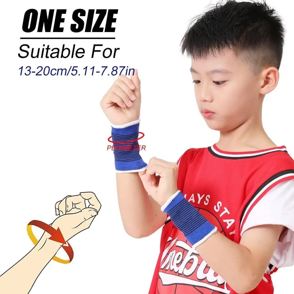 Nuove ginocchiere in cotone poliestere gomitiere elastiche blu supporto per caviglia basket pattinaggio di calcio