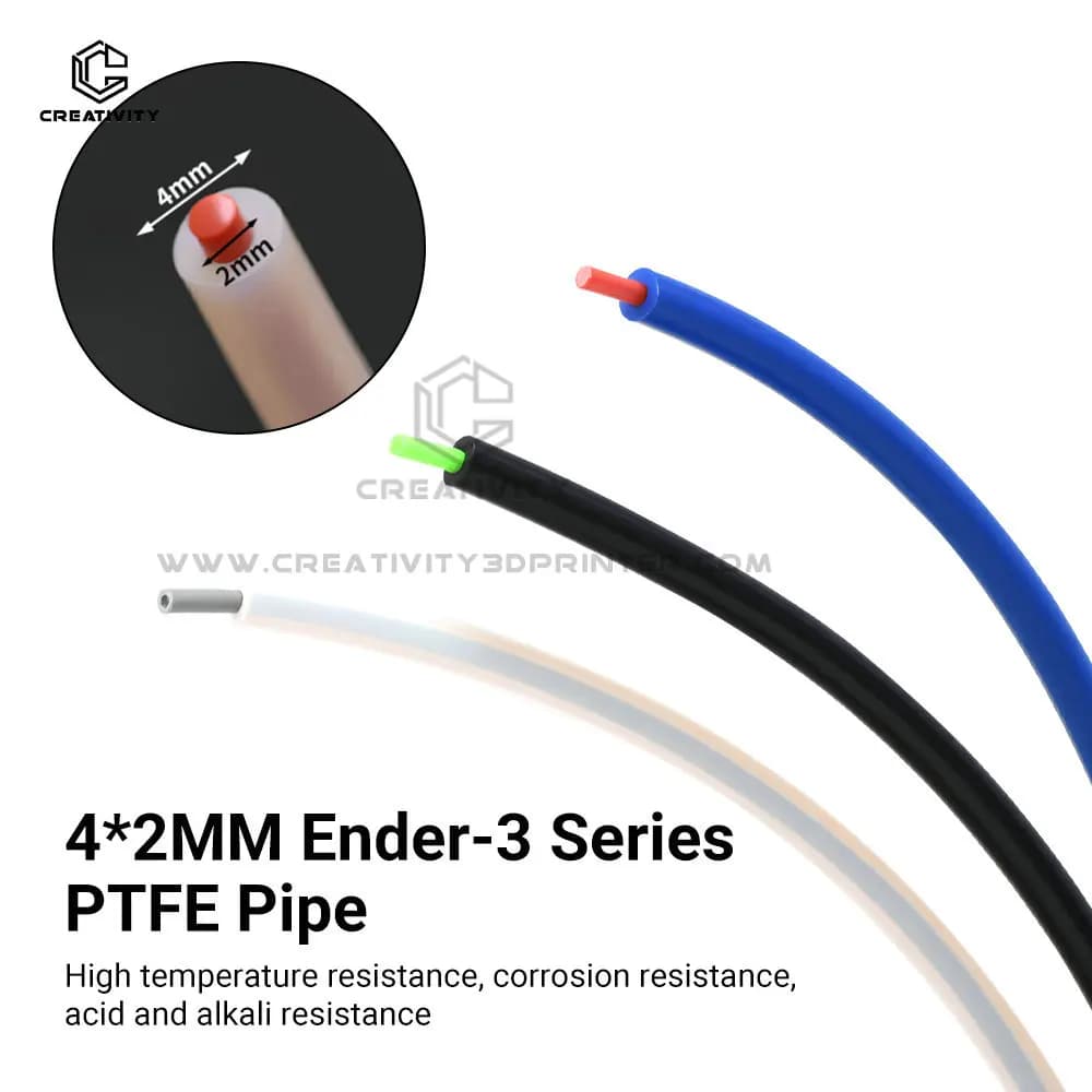 1M/2M/3M tubo in PTFE parti di stampanti 3D J-head Hotend Bowden estrusore V5 V6 1.75mm tubo capricorno muslimb