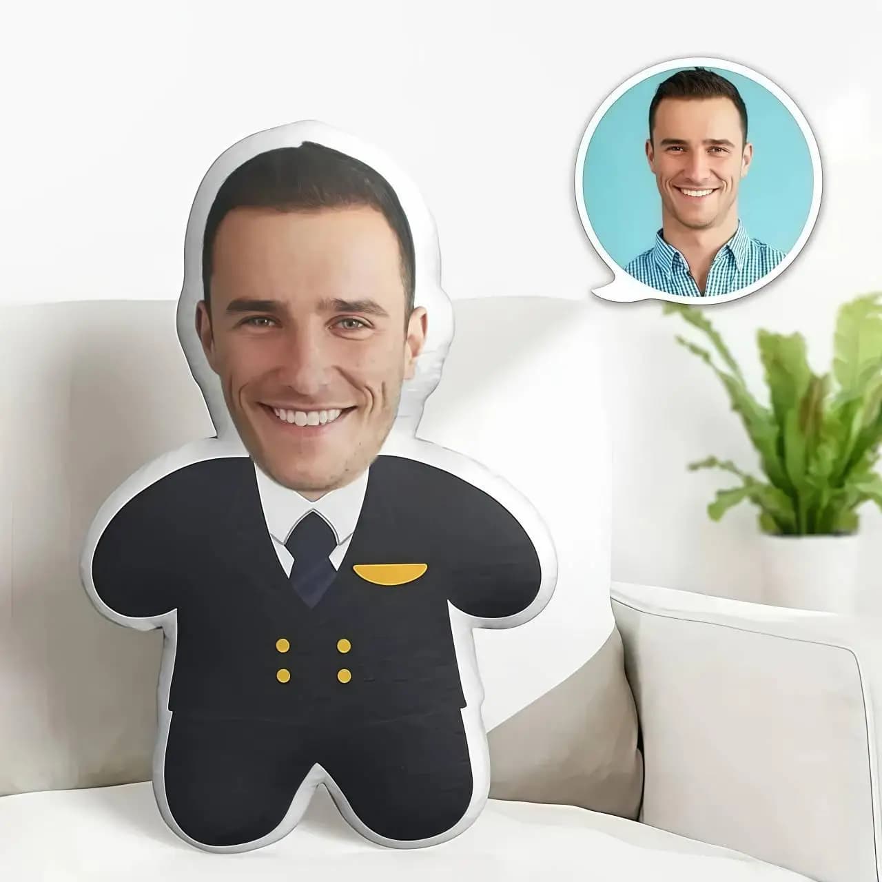 Nuovo cuscino personalizzato a forma di abito, creativo e umanoide! Integra le tue foto in personaggi dei cartoni animati, le cuscine personalizzate si illuminano
