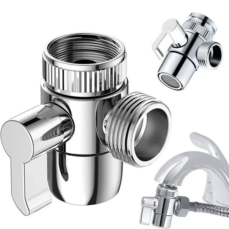M22/M24 Switch Adapter Faucet Kitchen sink Splitter Deviator Valve Water tap Connector for Wc Bidet Shower Enclosure Kitchen