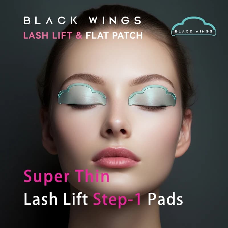 BLACKIWNGS 1 Piece Silicone Bearings for Permanent Eyelashes, Softening and Lifting Eyelashes, Self-adhesive Shields, Curling Accessories, Makeup Tool