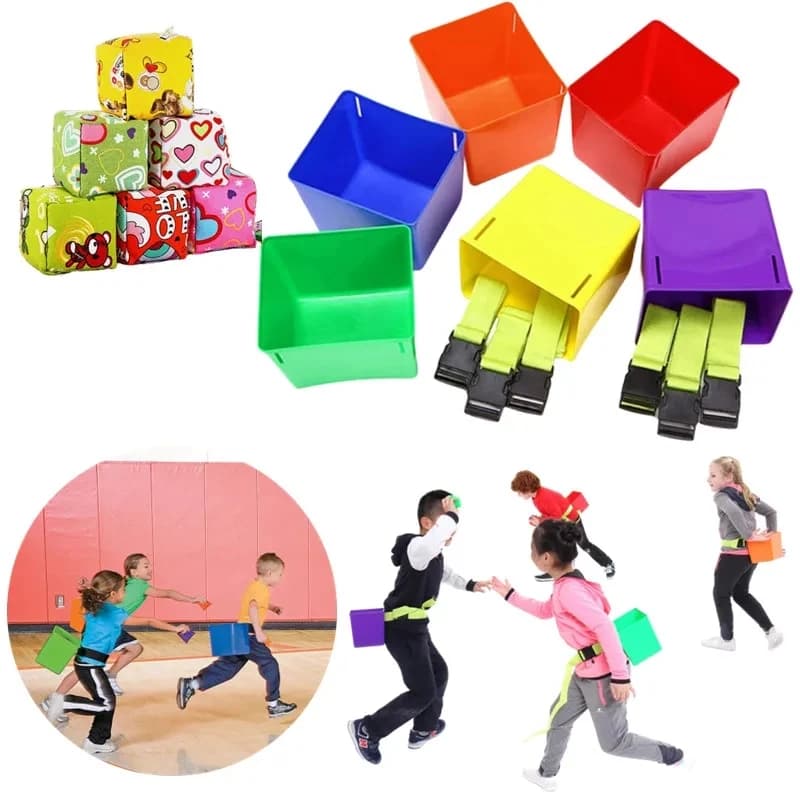 Baby Toy Belt Buckle Boot Game with Sand Bags Maternal School Sensory Training Sport Race and Dodging Interactive Chase Game