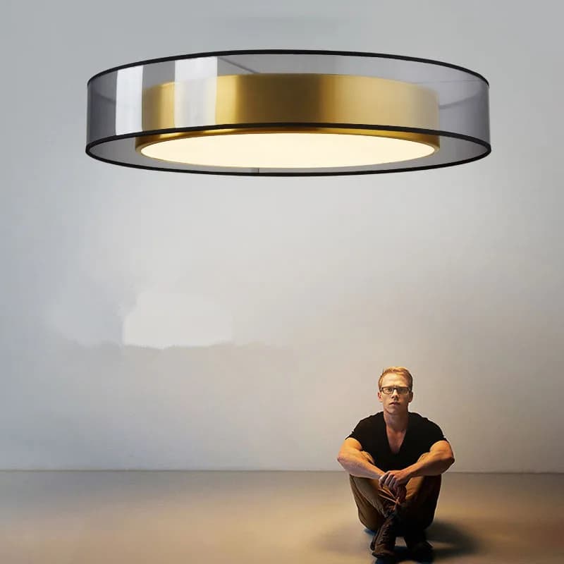 Moderno nordic lampada di design LED lampadario in vetro di atmosfera Semplice anello di illuminazione a sospensione soggiorno camera da letto lampadario in ottone